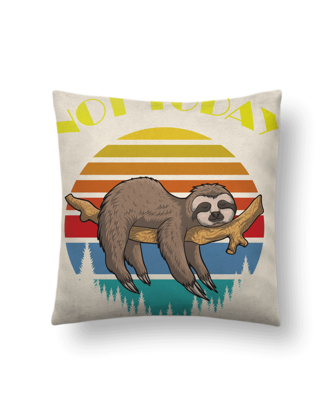 Coussin suédine Not today par jorrie