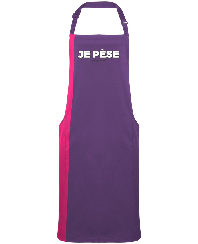 Tablier bicolore Je pèse (physiquement ) par  tunetoo