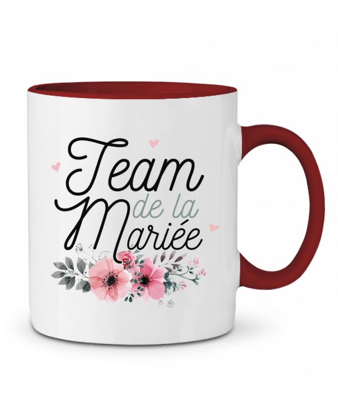 Mug bicolore Team de la mariée La boutique de Laura