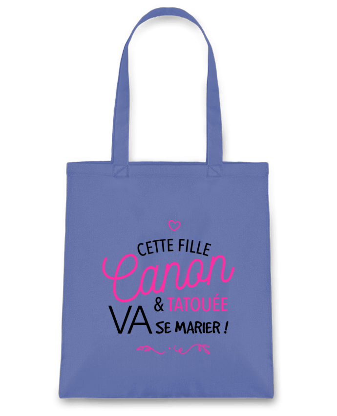 Bolsa de Tela de Algodón Cette fille canon et tatouée va se marier! por La boutique de Laura