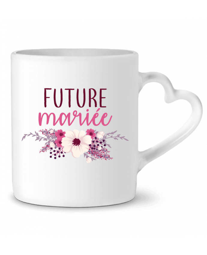 Mug coeur Future mariée par La boutique de Laura