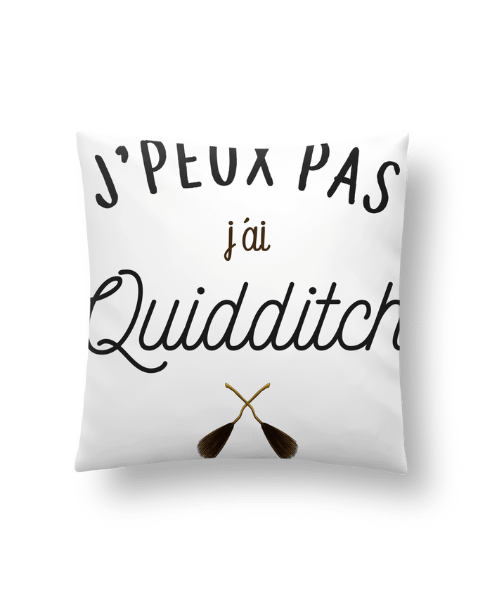 Cushion synthetic soft 45 x 45 cm J'peux pas j'ai Quidditch by La boutique de Laura