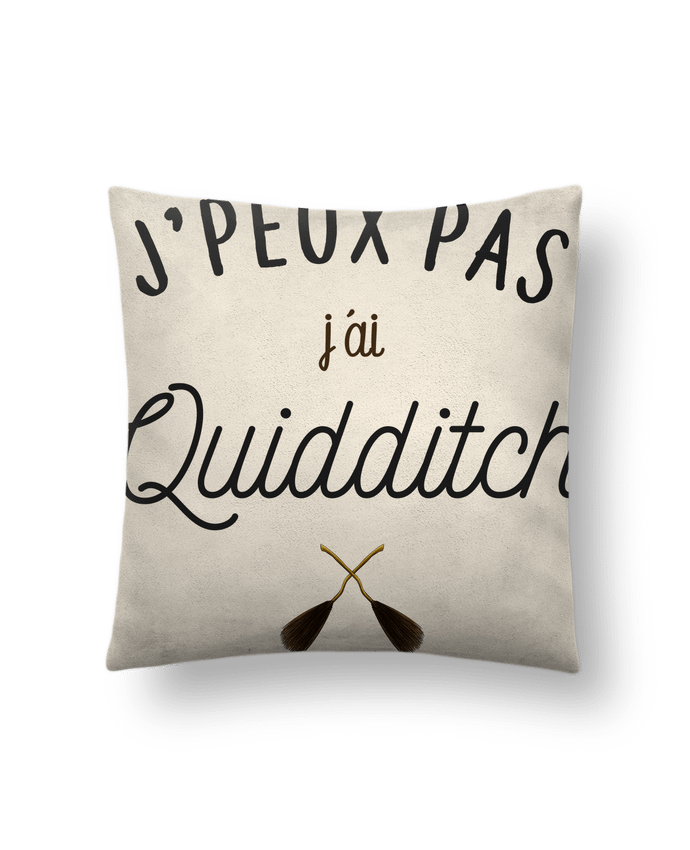 Cushion suede touch 45 x 45 cm J'peux pas j'ai Quidditch by La boutique de Laura