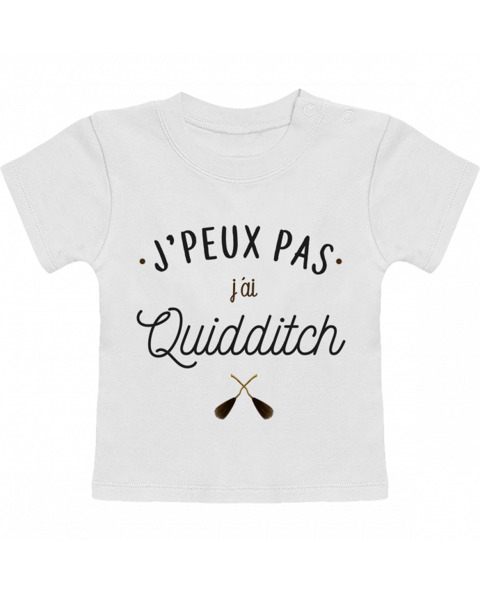 Camiseta Bebé Manga Corta J'peux pas j'ai Quidditch manches courtes du designer La boutique de Laura