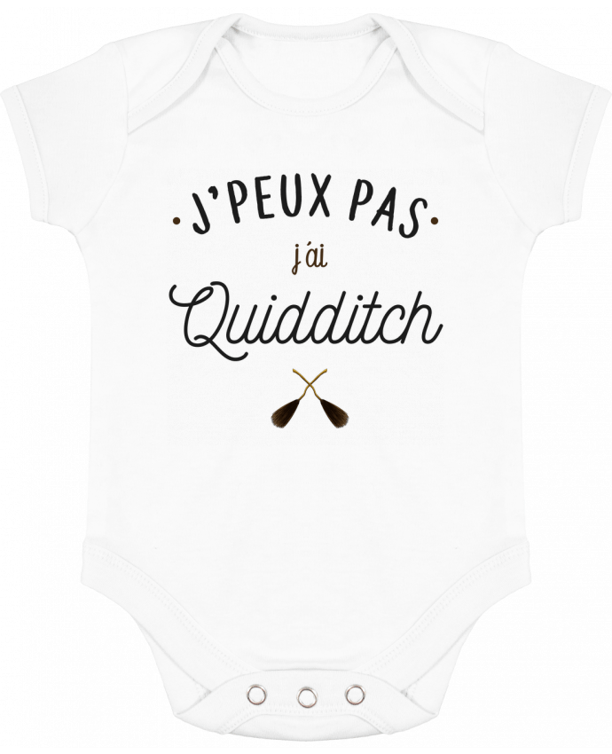 Baby Body Contrast J'peux pas j'ai Quidditch by La boutique de Laura