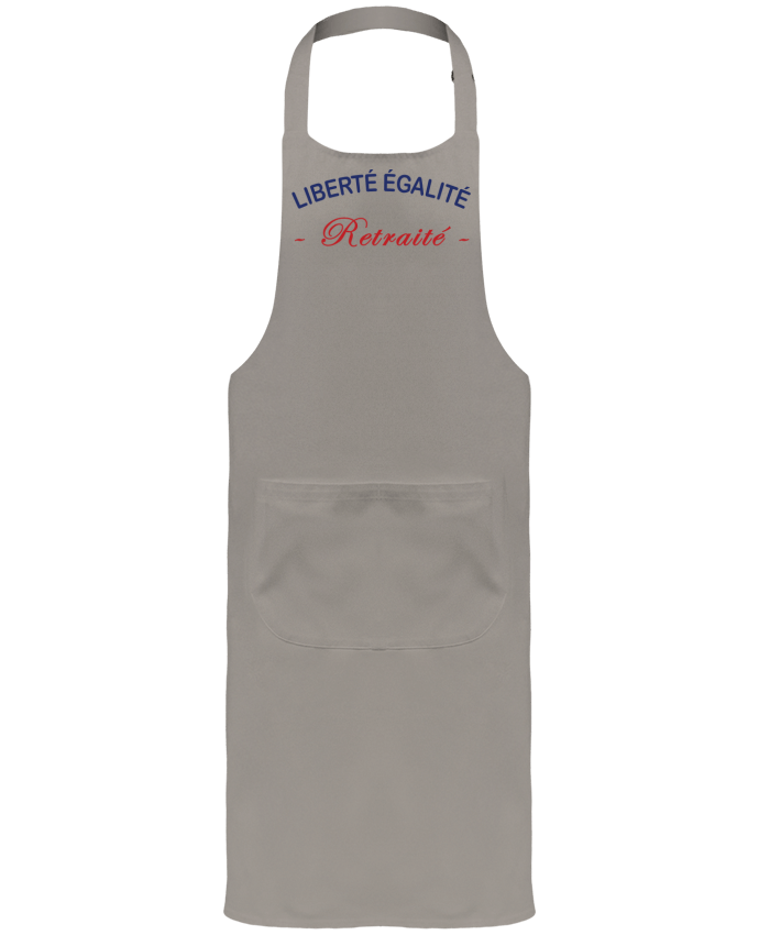 Garden or Sommelier Apron with Pocket liberte egalite retraite by jorrie