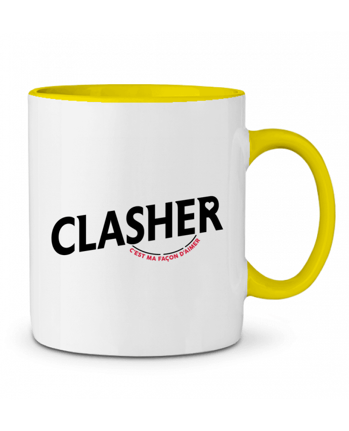 Mug bicolore Clasher c'est ma façon d'aimer tunetoo