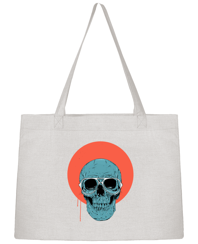 Shopping tote bag Stanley Stella Blue skull by Balàzs Solti