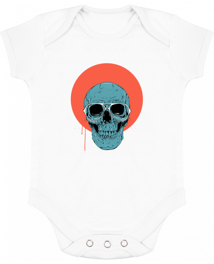 Body Bebé Contraste Blue skull por Balàzs Solti