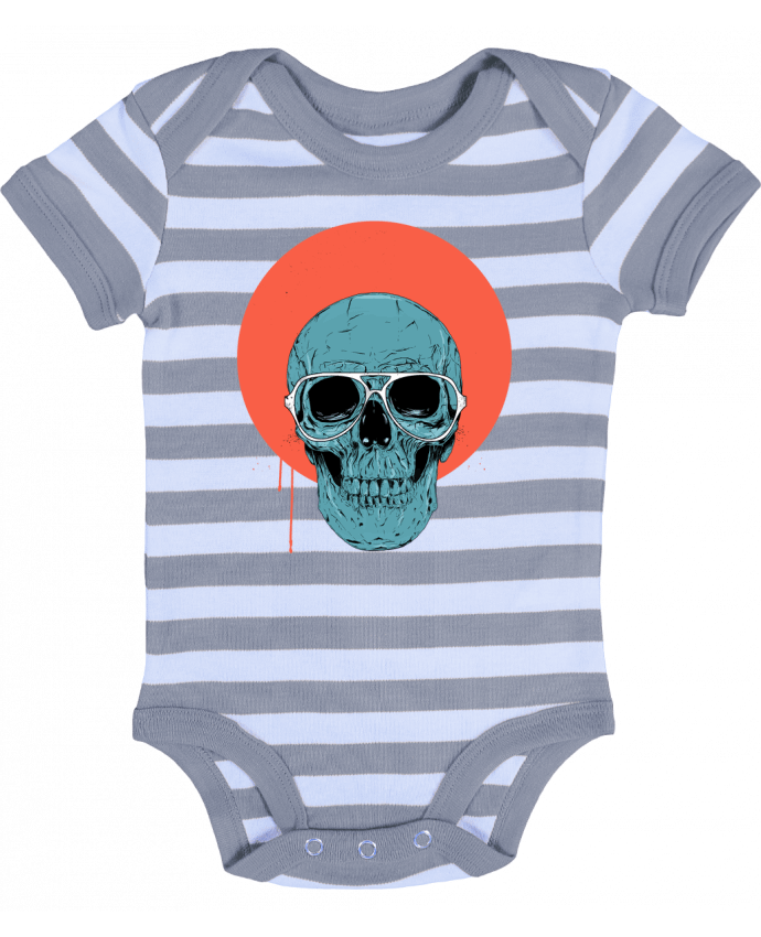 Baby Body striped Blue skull - Balàzs Solti