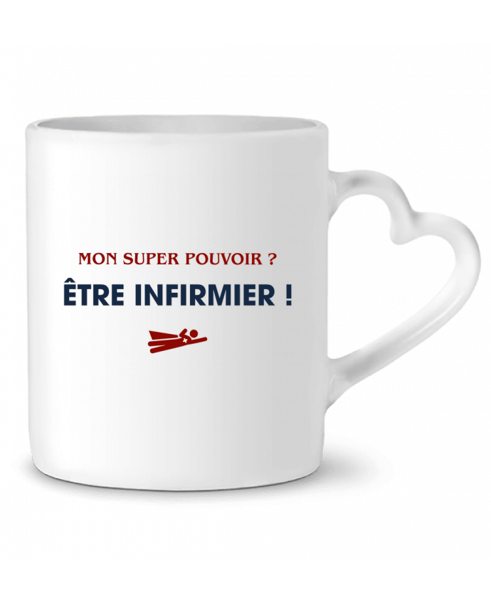 Mug Heart Mon super pouvoir ? être infirmier ! by tunetoo