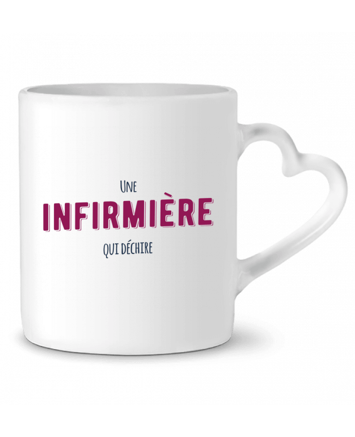 Taza Corazón Une infirmière qui déchire por tunetoo