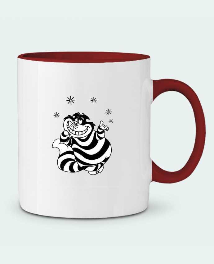 Mug bicolore Cheshire cat tattooanshort