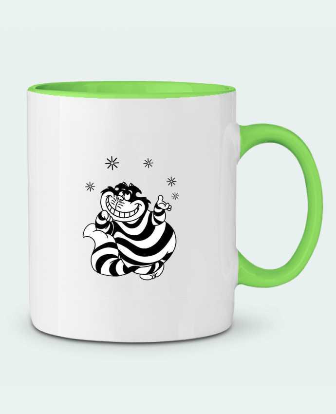 Taza Cerámica Bicolor Cheshire cat tattooanshort