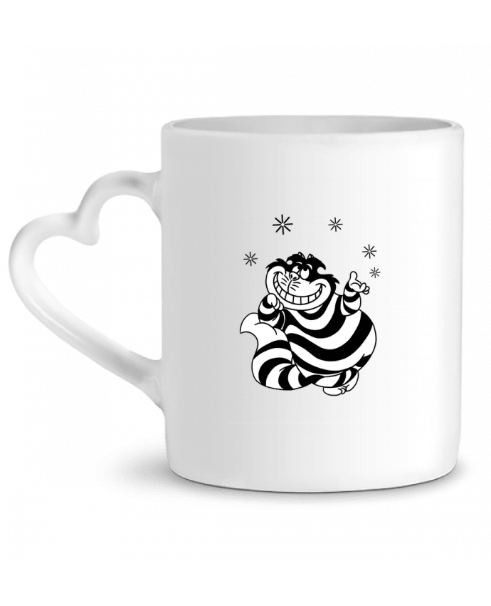 Taza Corazón Cheshire cat por tattooanshort