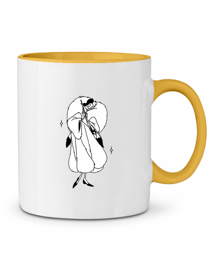 Taza Cerámica Bicolor Cruella tattooanshort