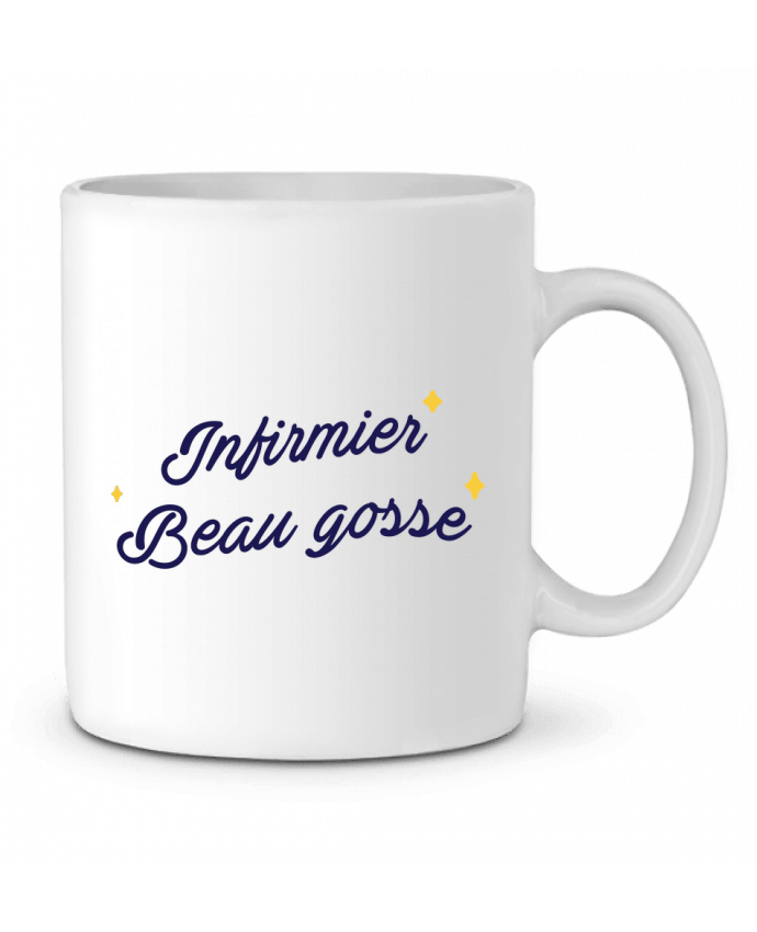 Ceramic Mug Infirmier beau gosse by tunetoo