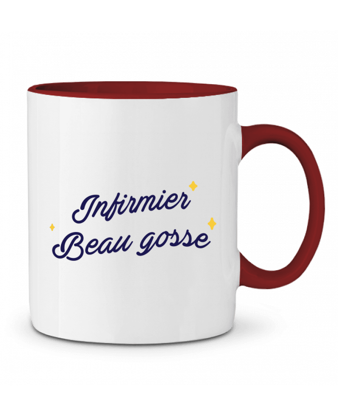 Mug bicolore Infirmier beau gosse tunetoo