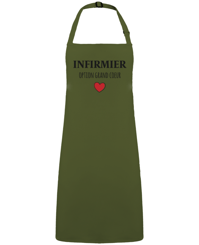 Apron no Pocket Infirmier option grand coeur by  tunetoo