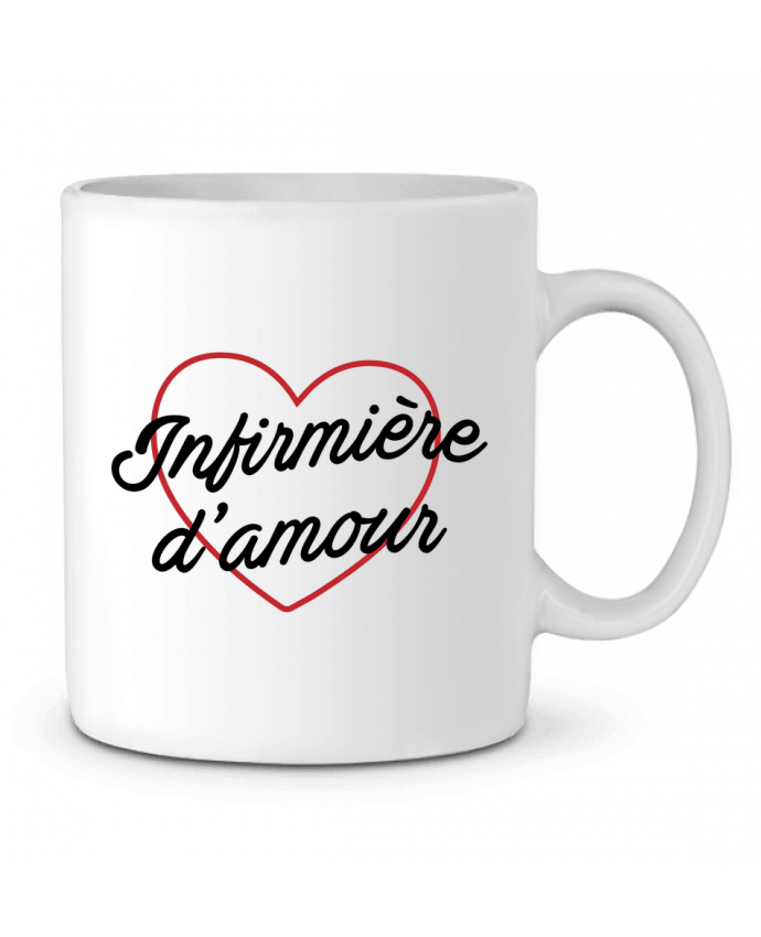 Ceramic Mug infirmière d'amour by tunetoo