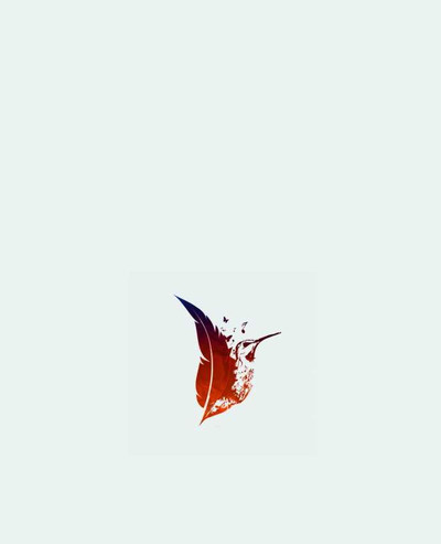 Tote-bag plume colibri par Studiolupi