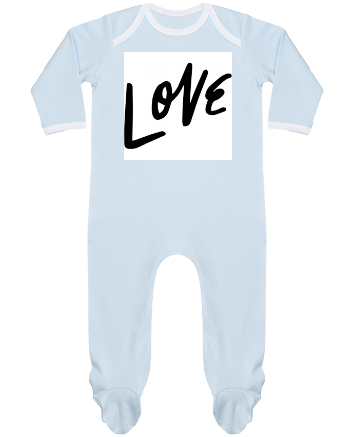 Baby Sleeper long sleeves Contrast LOVE by iLandes