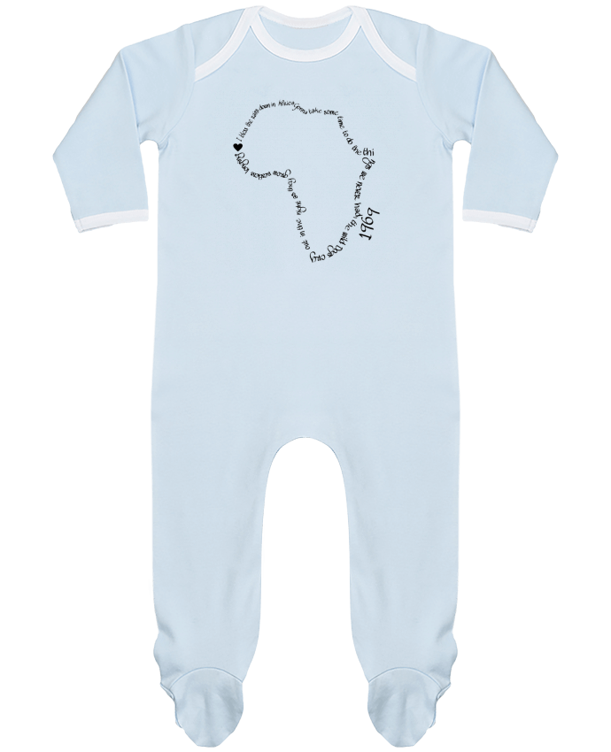 Baby Sleeper long sleeves Contrast Africa by AllSkull