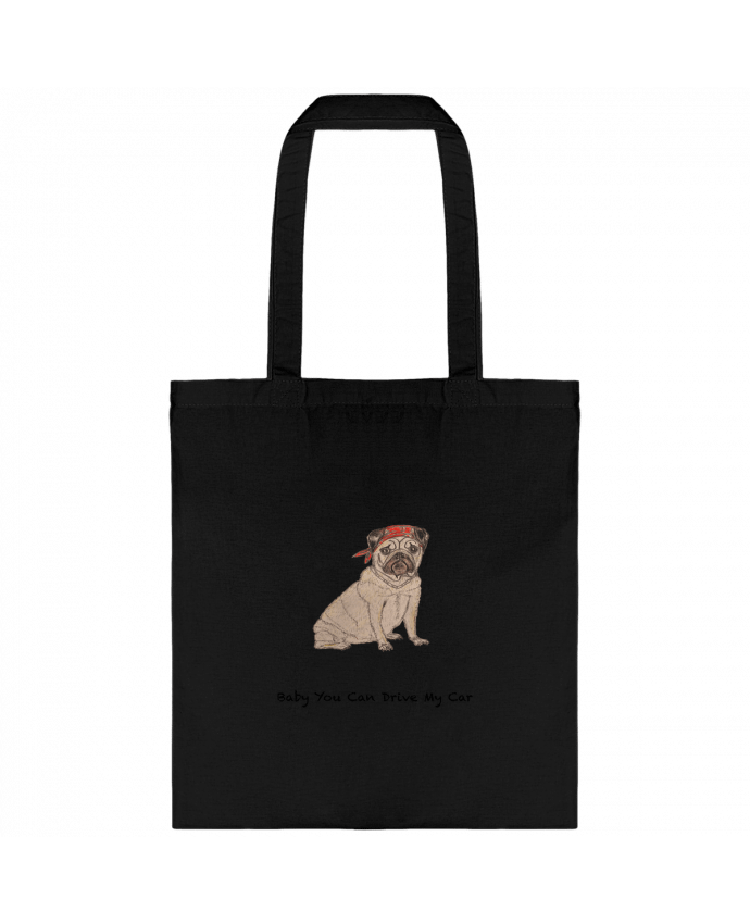 Tote Bag cotton BABY YOU CAN DRIVE MY CAR by La Paloma