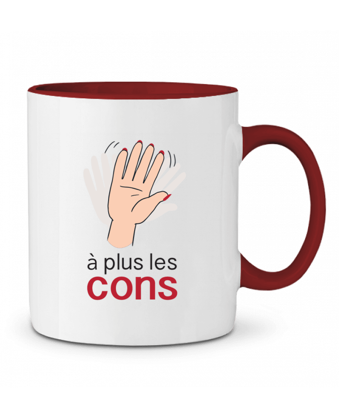 Mug bicolore A plus les cons el2410