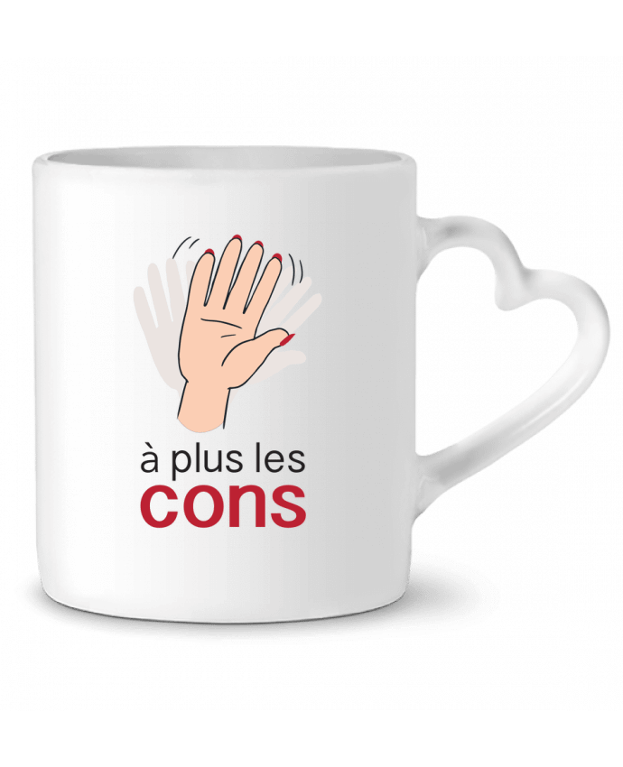 Mug coeur A plus les cons par el2410