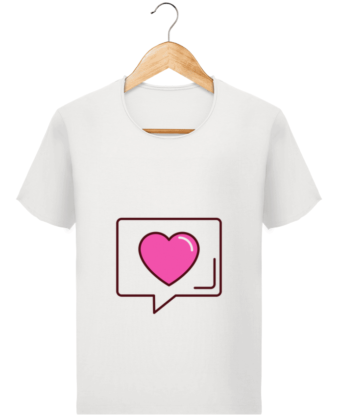  T-shirt Homme vintage Message d'amour par SébCreator