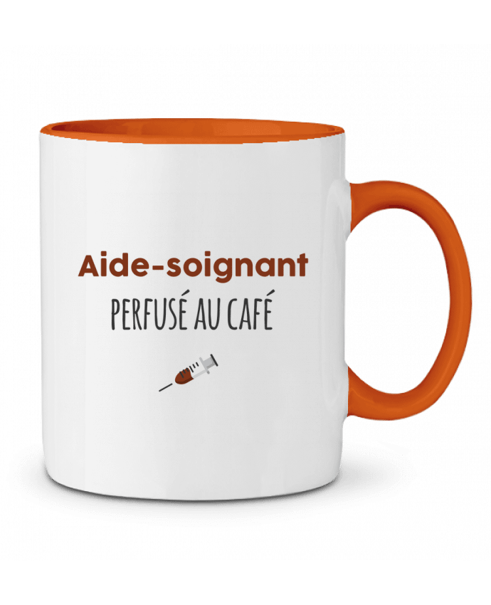 Two-tone Ceramic Mug Aide-soignant perfusé au café tunetoo