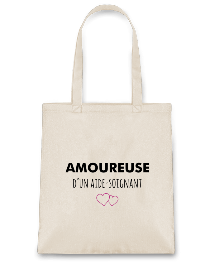 Tote Bag cotton Amoureuse d'un aide-soignant by tunetoo