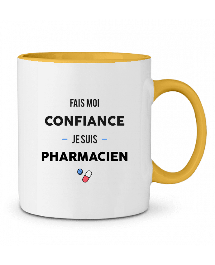 Two-tone Ceramic Mug Fais moi confiance je suis pharmacien tunetoo