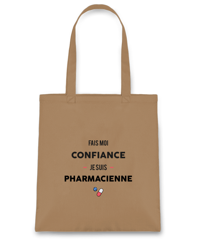 Tote Bag cotton Fais moi confiance je suis pharmacienne by tunetoo