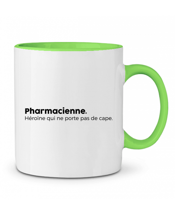 Mug bicolore Pharmacienne définition tunetoo