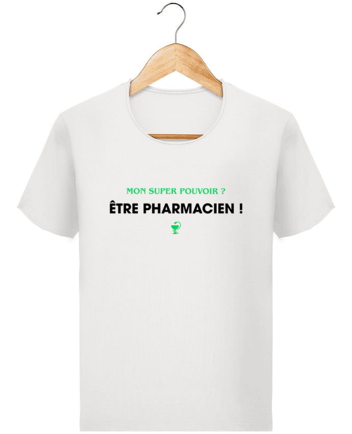  T-shirt Homme vintage Mon super pouvoir ? être pharmacien ! par tunetoo