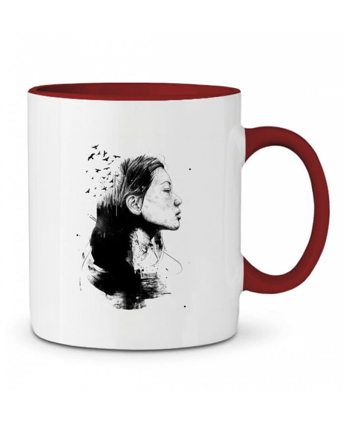 Mug bicolore Open your mind (bw) Balàzs Solti