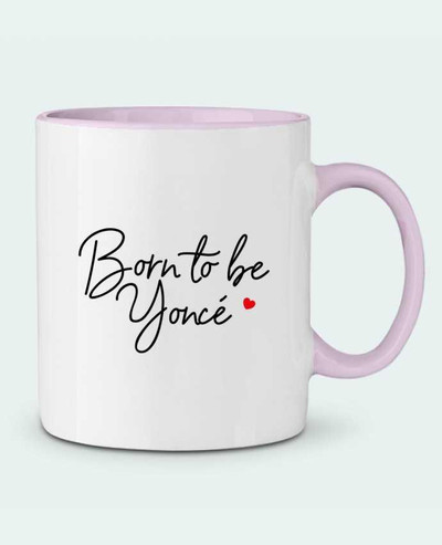 Mug bicolore Born to be Yoncé Nana