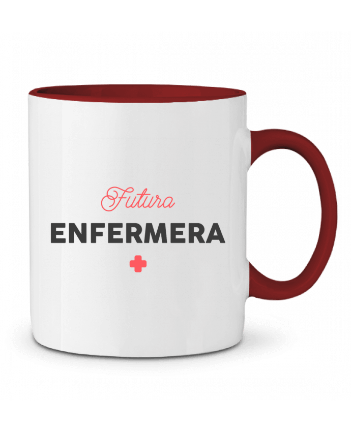 Mug bicolore Futura enfermera tunetoo