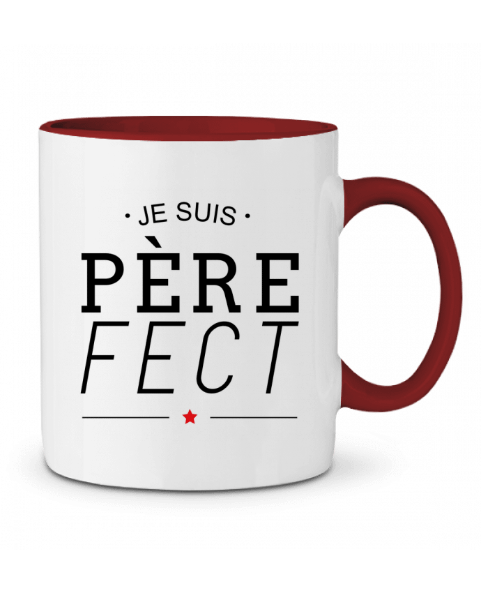 Mug bicolore Je suis père fect La boutique de Laura