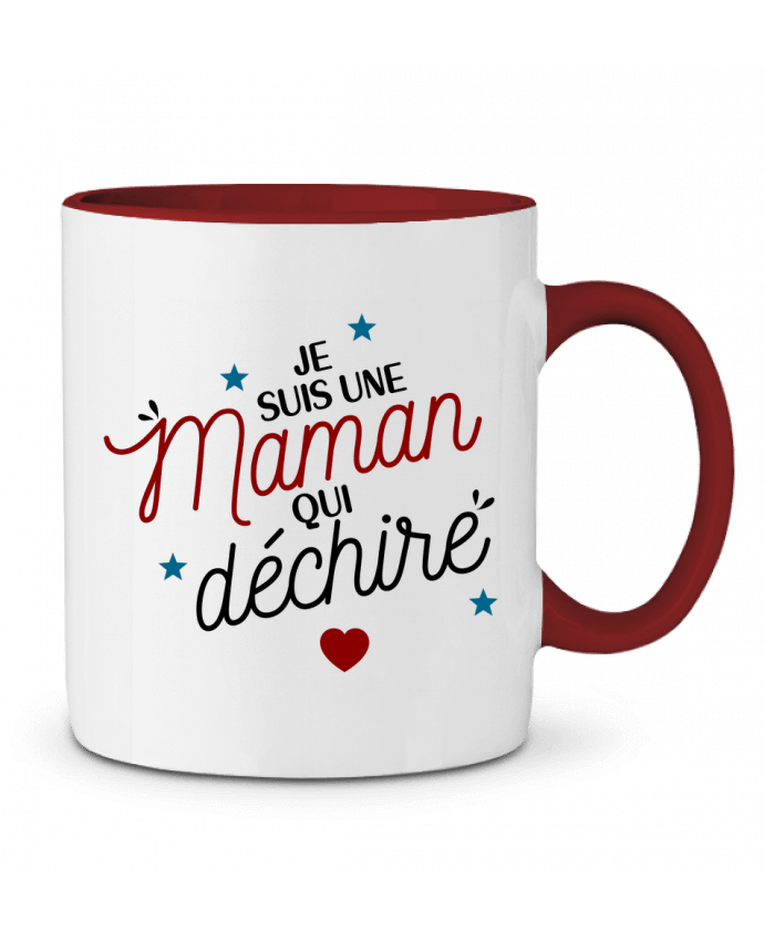 Mug bicolore Maman qui déchire La boutique de Laura