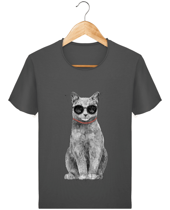 T-shirt Men Stanley Imagines Vintage Summer Cat by Balàzs Solti