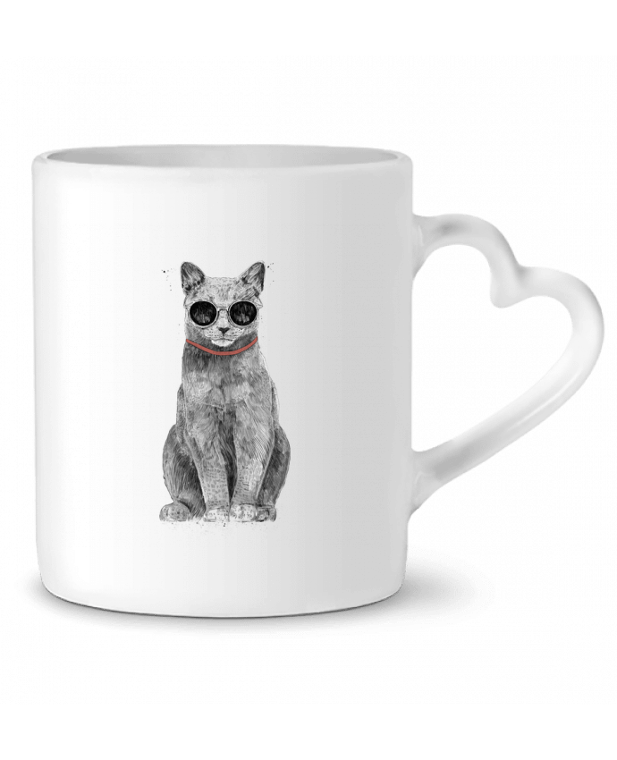 Mug Heart Summer Cat by Balàzs Solti