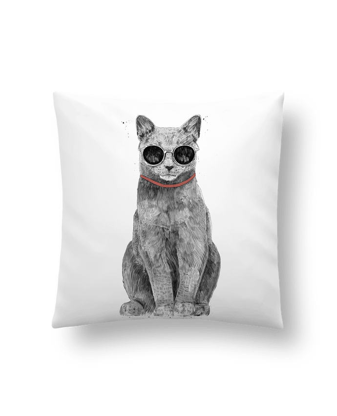 Cushion synthetic soft 45 x 45 cm Summer Cat by Balàzs Solti