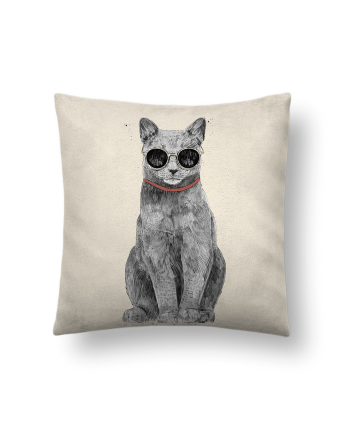 Cushion suede touch 45 x 45 cm Summer Cat by Balàzs Solti