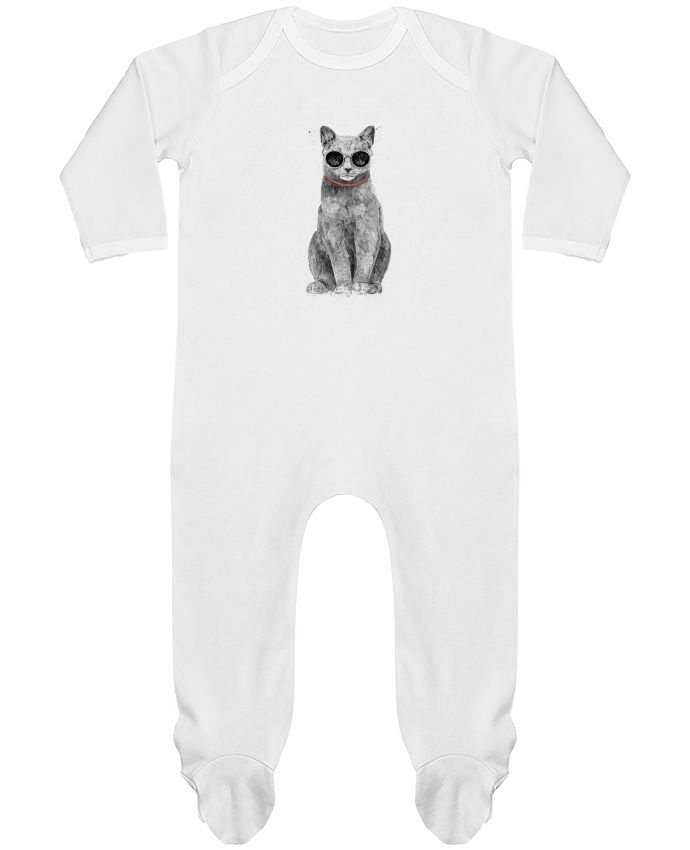 Baby Sleeper long sleeves Contrast Summer Cat by Balàzs Solti
