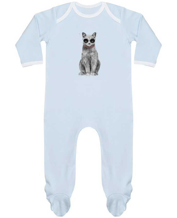 Baby Sleeper long sleeves Contrast Summer Cat by Balàzs Solti