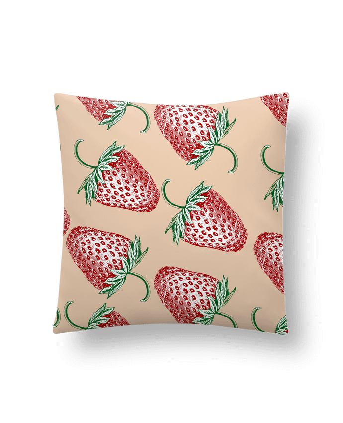 Cushion synthetic soft 45 x 45 cm Les fraises by Les Caprices de Filles