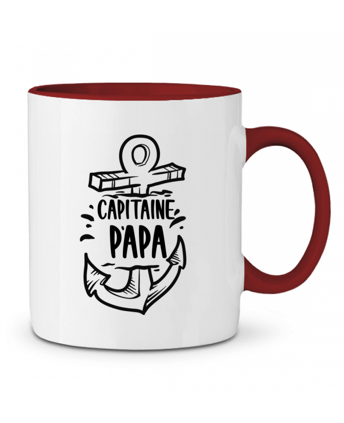Two-tone Ceramic Mug Capitaine Papa CREATIVE SHIRTS